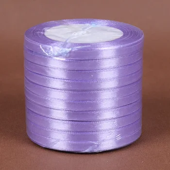 En-gros(6mm) 250 de Metri Ieftine Panglica de Satin Arte Meserii & Cusut Alb Negru Albastru Panglică Violet Manual DIY Material Folie Cadou
