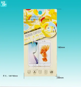 500 buc en-Gros de Hârtie de Ambalaj pentru Temperat Pahar Ecran Protector Ambalaj Cutie Pentru iPhone 6 7 Samsung Cutie de vânzare cu Amănuntul