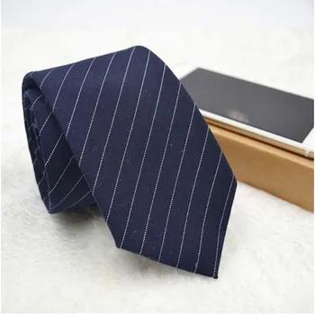 Subțire, Îngustă pentru Bărbați Cravate 6cm cravata cu dungi din bumbac pentru oamenii de afaceri de nunta, accesorii de moda pentru cadou F0121