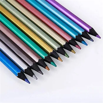 12 Culori Metalice, Non-toxice de Desen, Creioane de Desen, Schiță mai Bune