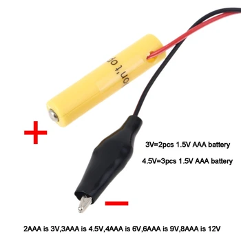 Universal USB Type-C la 3V 4,5 V, 6V 9V 12V Baterie AAA Eliminator Poate Înlocui 2-8pcs Baterie AAA pentru Jucării Fan și mai mult