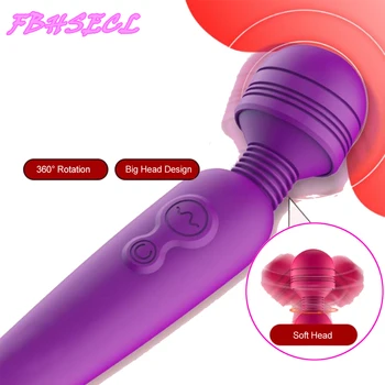 FBHSECL Baghetă Magică Vibrator Stimulator Clitoridian Jucarii Sexuale de Cuplu Vibrator Sex Feminin Instrumente Multi-Frecvență de sex Feminin Masturbator