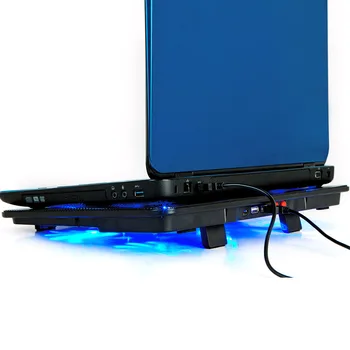 Cooler pentru Laptop de răcire pad cu Tăcere Fanii de LED Port USB Reglabil Notebook Holder pentru macbook air/pro 12 - 17 fierbinte