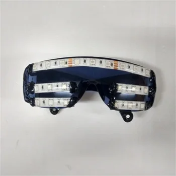Wecool vânzare fierbinte nou design 7 culoare LED intermitent strălucire ochelari intermitent led ochelari laser ochelari Pentru Firulescu decor petrecere