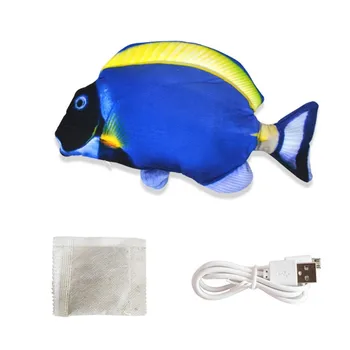 Cat Electric Pește Jucărie animal de Companie 3D Simulare de Pește Moale de Pluș Tremura Pește Jucărie de Pluș Interactiv de Dans de Joc de Pește Pisică Jucărie Moale