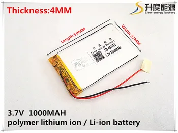 3.7 V 1000mAh 403759 Litiu-Polimer Li-Po, li-ion Reîncărcabilă de celule de Baterii Pentru Mp3 MP4 MP5 GPS PSP mobil bluetooth