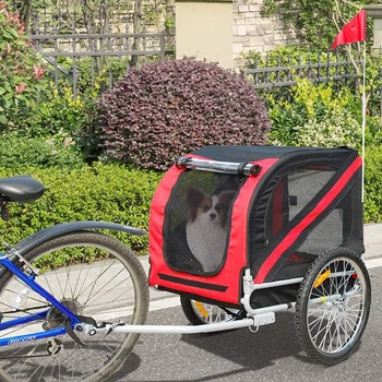 4 de Culoare Biciclete Trailer 2 Roți de Oțel de Companie Copil Cărucior Pet Cargo în aer liber, Instrumente Vagon de 40 KG Capacitate de Ciclism Biciclete Accesorii HWC