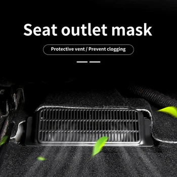 Masina de Evacuare a Aerului Acoperire pentru Tesla Model 3 2017-2020 Sub Scaunul de Aerisire Anti-Blocare Praf Accesorii, 2 BUC