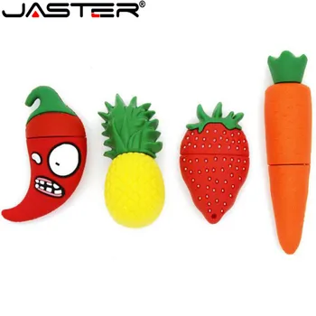 JASTER alimente fructe unitate flash usb creative morcov ananas Capsuni legume pendrive 64GB 32GB 16GB 8GB