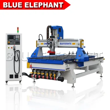 Elefant albastru Schimbare Instrument de Auto Utilaje CNC/ Răcire cu Aer Ax ATC1325 Router CNC/3 Axe CNC Mașină de Frezat pentru Lemn de Lucru