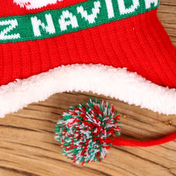 Elegant De Iarna Copii, Copii, Crăciun Lână Tricotate Pălărie Drăguț Cald Păstrarea Pălărie Xams Cadou De Anul Nou Petrecere Decoratiuni
