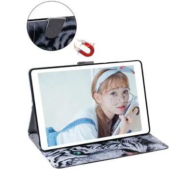 3D Smart Pictat PU Caz din Piele pentru Apple iPad pro 11 2018 Capacul suportului pentru ipad Pro 11 11 inch Protectie Tableta Caz+film+pen