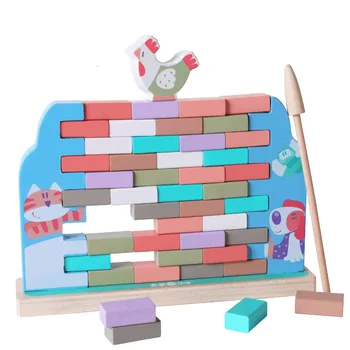 Montessori Echilibru Jucării Pentru Copii pentru Copii Blocurile Devreme Joc Educațional de Învățare Părinte-copil Interactive Jenga