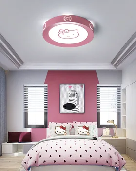 Minimalist Modern, camera copiilor lampa băiat dormitor LED-uri creative lampa plafon princess cameră caldă desene animate rotund lampa