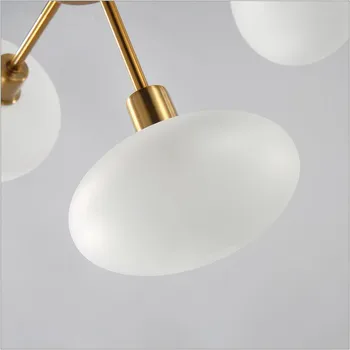 Modern 5/7/9 capete 3000K alb cald CONDUS de aur alamă pandantiv lumina lămpii de bucătărie sufragerie dormitor perdeaua de lumină de aur picătură de lumină