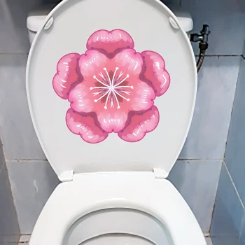 YOJA 20.3X19.8CM de Desene animate Drăguț Floare de Cires Childern Camera Autocolant de Perete LAVOAR Decor Toaletă Decal T1-1671