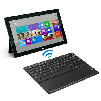 2.4 GHz Ultra Slim Portabil Compact Șoaptă-Destul de Mici Wireless Tastatura Bluetooth pentru PC,Smart TV, Notebook, Laptop