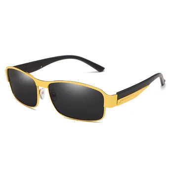 Bărbați Ochelari Polarizati Dreptunghi de Metal Cadru ochelari de Soare de Brand Designer de Conducere Ochelari de Nuante Pentru Femei Negru Lentile Oglindă MM117