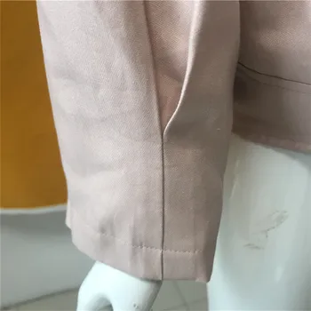 Roz Drăguț Mini Jacheta Lady Lux Purta Design De Broderie Vrac Dimensiune Uza