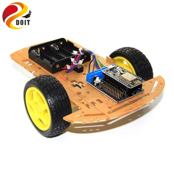C300 4WD Roata Vehicul Robot 4 Motor și Roata de Conducere Auto Inteligent DIY Jucărie RC Telecomanda Platformă Mobilă