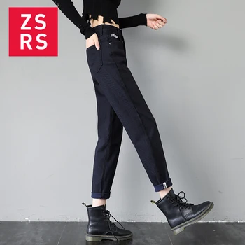 Zsrs Epocă Blugi Femei 2020 Liber Casual Pantaloni Harem Iubiți Mama Jeans Plus Size High Street Pantaloni Din Denim Femme