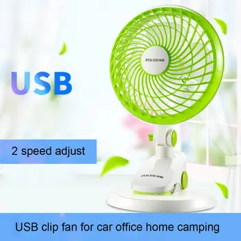 USB Alimentat Birou Masa Clip Ventilator de Aer de Răcire Personale Ventilator cu 2 viteze pentru Masina Cărucior Biroul de Acasă Cort de Camping în aer liber