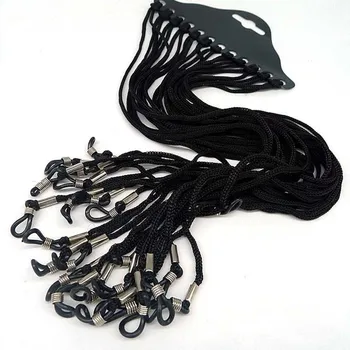 12pcs/lot de Culoare Neagra Reglabil Cablu de Gât Curea Șir Landyard Suport Pentru Ochelari Ochelari ochelari de Soare