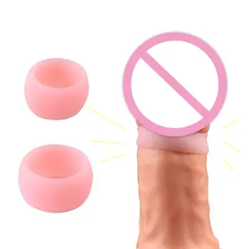 2 Silicon Moale Penis Inel Barbati Preputului Corector Intarziere Ejaculare De Sex Masculin Jucărie