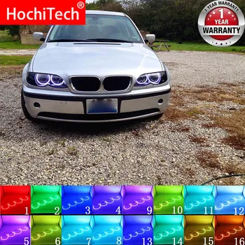 Pentru BMW E46 Cu PROIECTOARE 1998-2005 Accesorii Far Multi-color RGB LED Angel Eyes Inel Ochi DRL RF Control de la Distanță