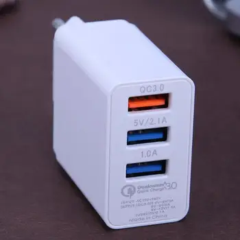 3 USB QC 3.0 9V 3A Încărcare Rapidă Călătorie Încărcător de Perete Adaptor de Alimentare