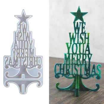Ornamente Pentru Pomul De Craciun Rășină Epoxidică Mucegai Crăciun Fericit Decor Acasă Silicon Mucegai Tema De Craciun Feastival Meșteșugurilor De Artă