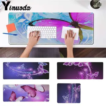 Yinuoda Design Simplu Fluture Floare gamer covoare de joc Mousepad Dimensiunea pentru 180*220 200*250 250*290 300*900 și 400*900*2 mm