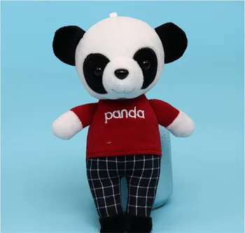 Noul Sosit Panda de Pluș Jucărie Panda Moi Umplute Panddent Papusa Panda Cheie Lanț Jucărie Cadou de Craciun, Cadou de Anul Nou 12buc/lot