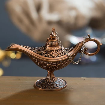 Vintage Aladdined Lampa de Ceai Aliaj de Zinc Office Home Desktop Decor Colecție de înaltă calitate, speciale ruse creative metal craft