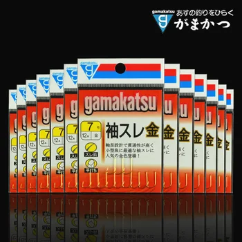 3PCs/pachet Gamakatsu Cârlig Maneca Aur Importurile Din Japonia Gamakatsu Non-Cârlig Ghimpată Smal Lfish
