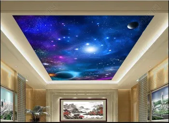 Foto personalizat tapet 3d tapet tavan Cosmic, stele, nori zenith murale plafon tapet tavan tapete murale decor acasă