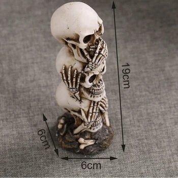 Rasina De Artizanat Craniu Uman Statuie Creative Statuie Sculptura Cadou Home Decor Craniu Uman