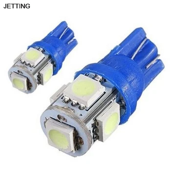 2 buc 12V DC Albastru 5 LED-uri Auto de inmatriculare Lampa de Lumina Becuri lampa Numărului de Înmatriculare Pentru motociclete barci