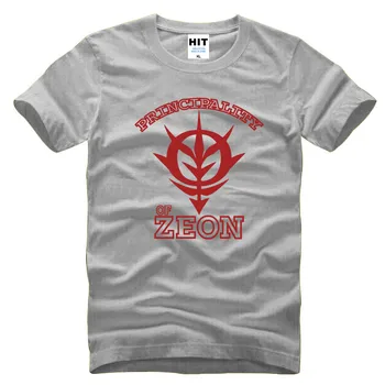 Japoneze Anime Gundam Principatul Zeon Barbati Mens T Shirt T-shirt Maneca Scurta din Bumbac Tricou Tricou Camisetas Masculina