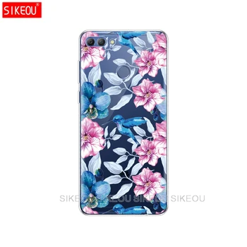 SIKEOU acoperi cazul în care telefonul pentru huawei Y9 2018 moale tpu silicon Ultra Subtire Cazuri de Protecție Capa