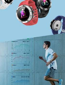 Sport în aer liber, Ceas Inteligent HRV Detectarea IP67 rezistent la apa Monitor de Ritm Cardiac Bărbați Busola Smartwatch Pentru Android Tracker de Fitness