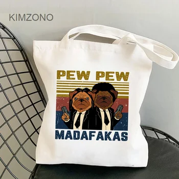 Pew Pew Madafakas geantă de cumpărături alimentar bolso cumparator sac reutilizabil reciclaje bolsas reutilizables boodschappentas sacolas