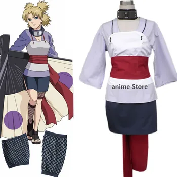 Personaj de Desene animate Anime Costume Naruto Temari Cosplay Costum 2-a Versiune custom made