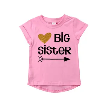 Copil nou-născut Fată Romper Body / Sora mai Mare de Copii T-shirt de Potrivire Haine