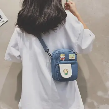 Panza de sac mic de femei Nou la modă coreea all-meci sac de mesager Sesame Street Fashion Student Geantă de Umăr, Crossbody Genti