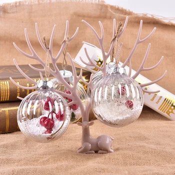 Transparent Pomul de Crăciun jucării Decoratiuni Mingea Fleac Xmas Party Agățat Mingea Ornamente Decoratiuni pentru Casa de Anul Nou Navidad