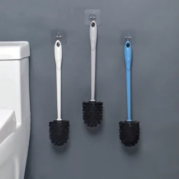 Punch-gratuit perie wc montat pe perete scurgere cu set de bază de uz casnic toaletă agățat de perete de toaletă perie de curățare