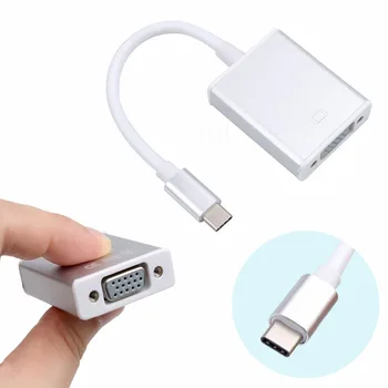 Noul USB 3.1 de Tip C USB-C la Feminin Adaptor VGA Cablu de 10Gbps Pentru Noul Macbook Telefon Mobil 12 inch Chromebook Pixel Lumia 950XL