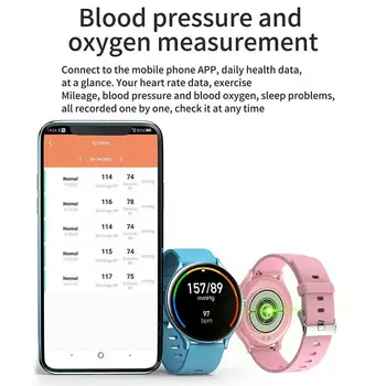 Ultra-subțire de Fitness Brățară Ceas Inteligent Complet Tactil Femei Bărbați Brățări Heart Rate Monitor Somn Smartwatch IP67 rezistent la apa