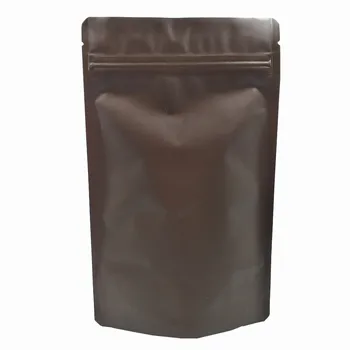50Pcs/lot de Cafea de Culoare Mat Ridice Pur Folie de Aluminiu de Blocare Zip Pachetului Sac Mylar Bomboane de Cafea Pulbere de Depozitare cu Fermoar Husă